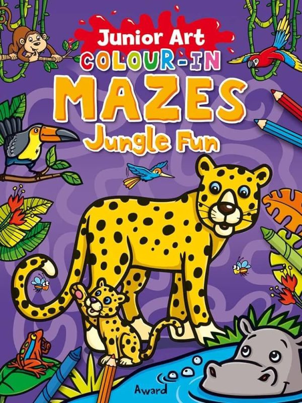 Award Junior Art Colour-in Mazes Jungle Fun