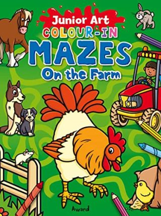 Award Junior Art Colour-in Mazes On the Farm