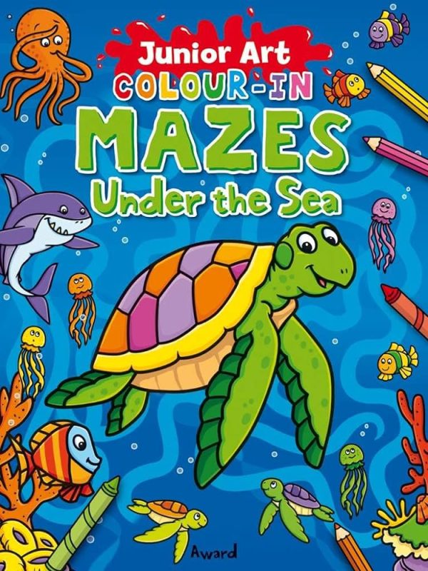 Award Junior Art Colour-in Mazes Under the Sea