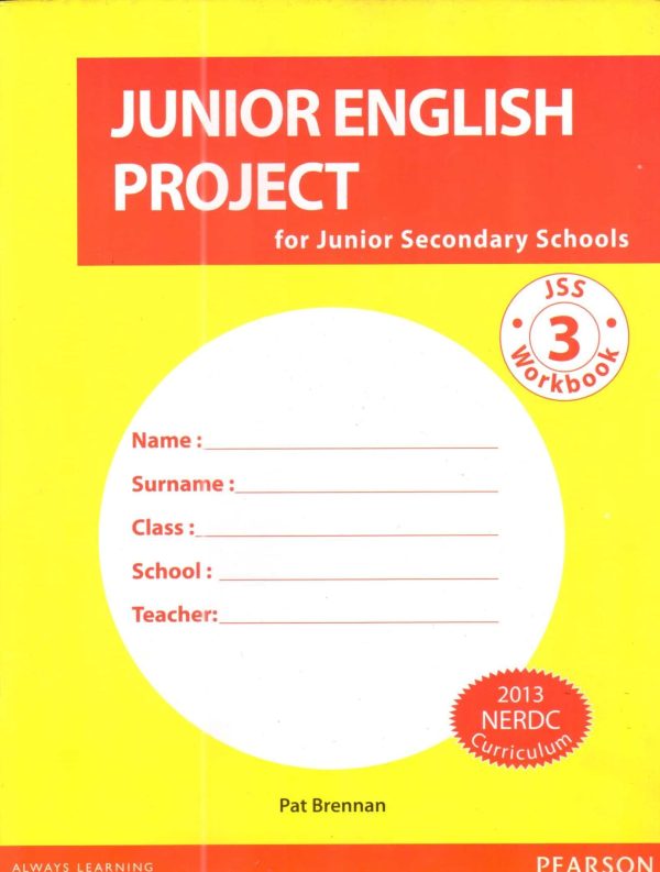 PEARSON Nigeria Junior English Project For JS School Pupil's Workbook 3