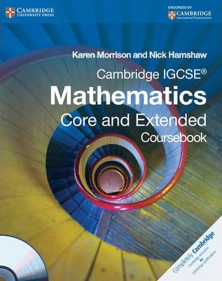 Cambridge IGCSE with CDROM Maths CourseBook Core & Extended