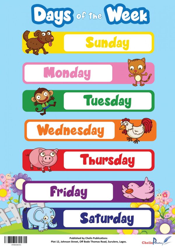 Chelis Publications Days of the Week