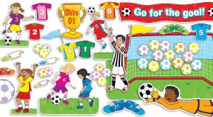 Scholastic Go for the Goal! (56 pieces) Bulletin boards