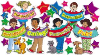 Scholastic Good Character Kids (64 pieces) Bulletin boards