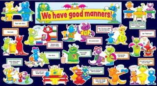 Scholastic We Have Good Manners! (32 pieces) Bulletin boards