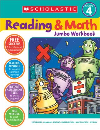 Scholastic Reading And Math Jumbo Workbook Grade 4