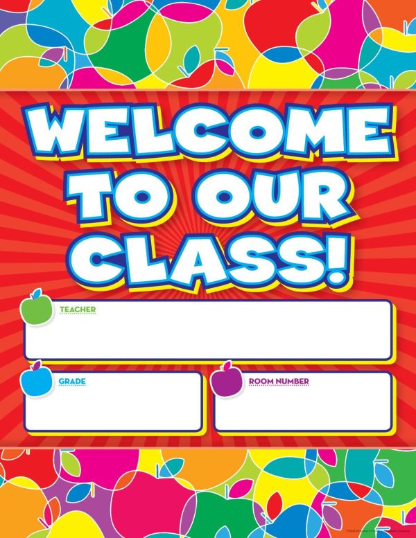 Scholastic Graphic Apples Welcome Chart