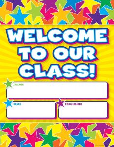 Scholastic Graphic Stars Welcome Chart