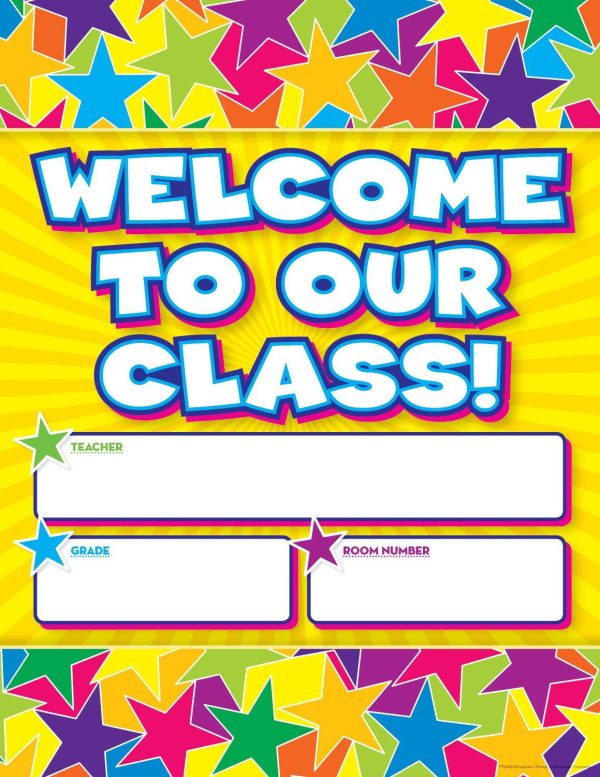 Scholastic Graphic Stars Welcome Chart