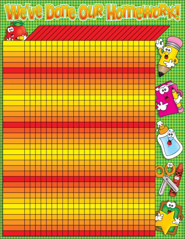 Scholastic Homework Incentive Chart