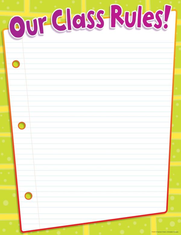 Scholastic Class Rules Chart