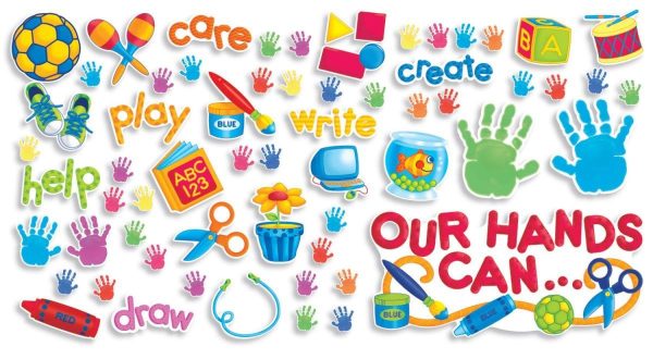 Scholastic Our Hands Can (51 pieces) Bulletin boards