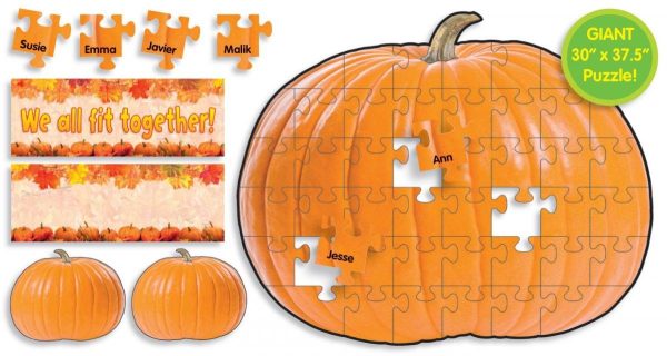 Scholastic Pumpkin Puzzle (50 pieces) Bulletin boards