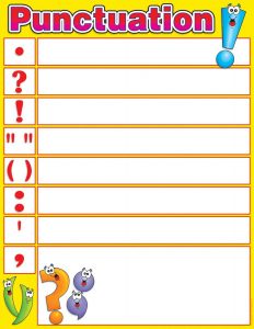 Scholastic Punctuation Chart