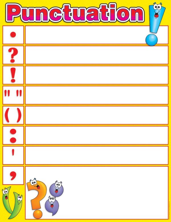 Scholastic Punctuation Chart
