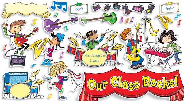 Scholastic Our Class Rocks! (65 pieces) Bulletin boards