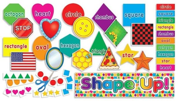 Scholastic Shapes Up! (71 pieces) Bulletin boards
