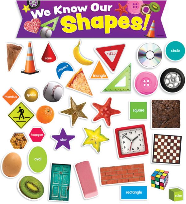 Scholastic We Know Our Shapes! (65 pieces) Bulletin boards