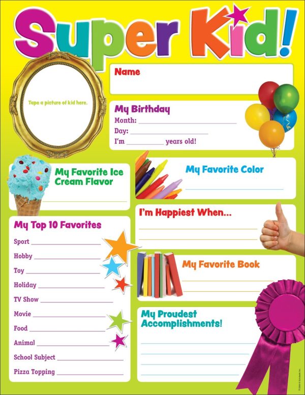 Scholastic Super Kid of the Week Chart