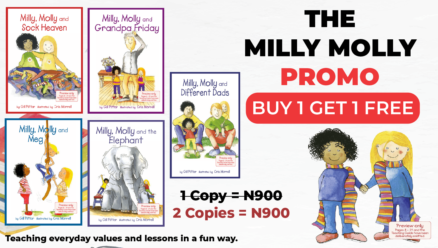 Milly Molly promo banner